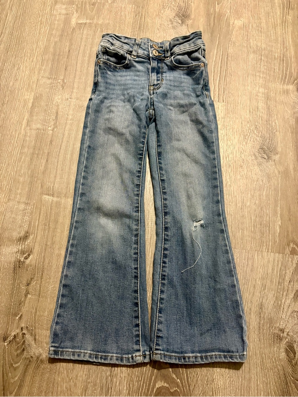 Kids Flared Jeans in Light Blue Wash